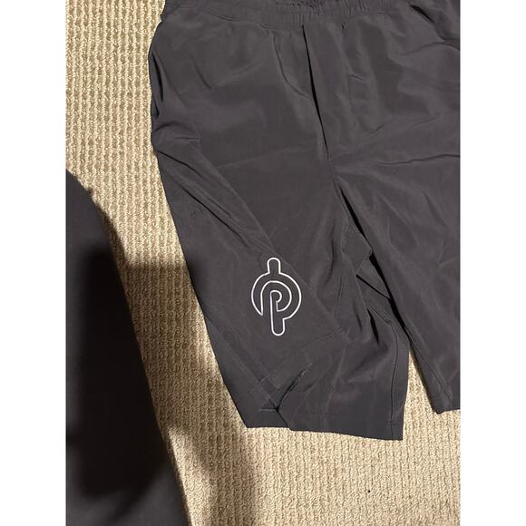 Lululemon x Peloton Men's Shorts Medium Black Pace Breaker Lined Drawstring 9 - Picture 4 of 5